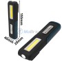 Torche LED rechargeable USB 3W, lampe de travail sans fil 2 modes avec aimant HONEST PRO | YAE4013