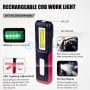 Torche LED rechargeable USB 3W, lampe de travail sans fil 2 modes avec aimant HONEST PRO | YAE4013