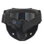 Masque de protection noir avec lunettes intégrées et sangle ajustable pour moto ou vélo
