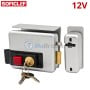 MaBricole | SOFICLEF | Serrures et verrous | Serrure électrique 12v double cylindre à ouverture droite avec support SOFICLEF | 360-D