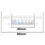 Filtre d'évier en plastique blanc avec dimensions 40 mm intérieur et 80 mm extérieur