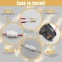 Kit de 640 fiches électriques mâles/femelles avec gaines isolantes (2,8 / 4,2 / 4,8 / 6,3 mm) avec coffret