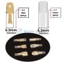 Kit de 640 fiches électriques mâles/femelles avec gaines isolantes (2,8 / 4,2 / 4,8 / 6,3 mm) avec coffret