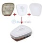 Masque de protection intégral, réutilisable avec filtre pour la protection contre les gaz multiples et les vapeurs organiques