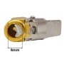 Embout de gonflage rapide en métal avec ouverture de 8 mm pour mono-gonfleur de pneus