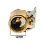 Embout en cuivre pour valve de pneu, avec fermeture rapide, dimension 12mm visible