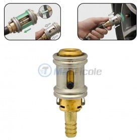 Clip de valve conique manuel, embout de gonflage rapide, diamètre 8mm pour les pneus de véhicules