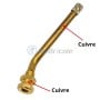 Valve de gonflage coudée en cuivre pour pneus tubeless, diamètre 8 mm