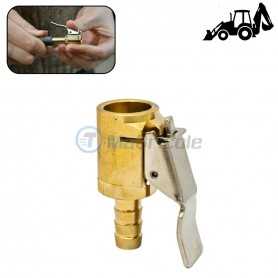 Clip de valve pour engin en cuivre, embout de gonflage rapide, entrée 8mm et valve 12mm pour les pneus de véhicules