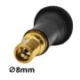 Valve de rechange en cuivre et caoutchouc pour capteur TPMS, diamètre 8 mm
