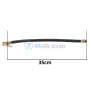Extension flexible noire avec raccords en laiton pour gonflage, longueur 35 cm