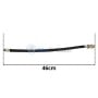 Rallonge flexible noire de valve conique de 46 cm pour gonflage de pneus, avec embouts métalliques