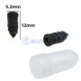Clous noirs épaissis de 5,2 mm de diamètre et 12 mm de longueur avec boîtier transparent pour réparation de pneus