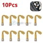 MaBricole | | Pour outillage à air comprimé | Lot de 10 extensions, rallonges de valve coudées à 45° en cuivre hauteur 35 mm pour faciliter le gonflage des pneus
