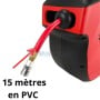 بكرة خرطوم هواء مضغوط أوتوماتيكية حائطية، 15 متر 20 بار، وخرطوم PVC مقاس 1/2 بوصة، من بيج ريد | TRI03021Q
