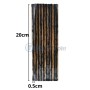 Lot de 60 mèches de réparation noir 5mm x 20cm en caoutchouc adhésif pour réparer les crevaisons des pneus TAITEC