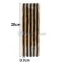Lot de 30 mèches de réparation noir 7mm x 20cm en caoutchouc adhésif pour réparer les crevaisons des pneus TAITEC