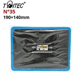 Emplatre N°35, 190×140mm, pièces de réparation des crevaisons des pneus TAITEC | TNRE-35