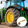 Valve tubeless coudée en cuivre TRJ650-03, embase de fixation jante type TRSP2, pour les pneus de génie civil, engins, agricoles