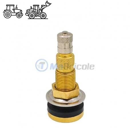 Valve air/eau type TR618A pour les pneus tubeless de tracteurs et d'engins agricoles