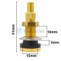 Valve air/eau type TR618A pour les pneus tubeless de tracteurs et d'engins agricoles