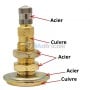 Valve air/eau type SP7 pour les chambres à air de pneus de tracteurs et d'engins agricoles