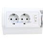 Applique murale linéaire 10W 49cm avec 2 prises HULILIGHT