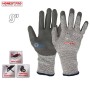 Gants de protection 9" résistants coupures et abrasion respirants tricot poly-coton 13G paume enduite PU HONESTPRO | YAP1000