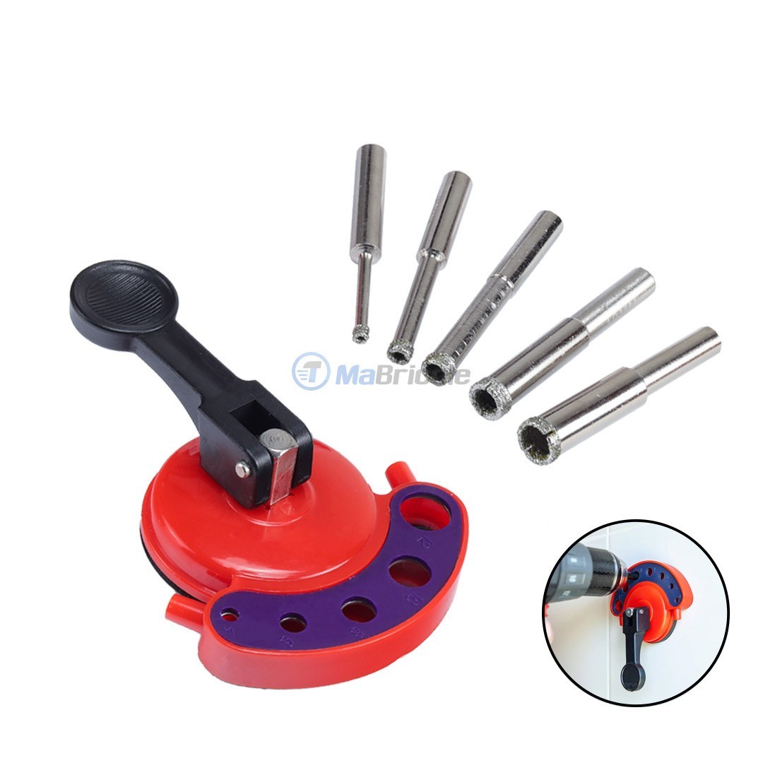 Ventouse De Perçage Krino Dima - Pour Carrelage Et Faïence, Diamètres 5-12mm, Acier