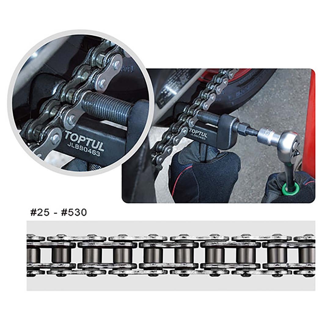 Kit Brise-Chaîne Moto & Vélo - Outil Sertissage Moderne - Vert - 40Cr Acier