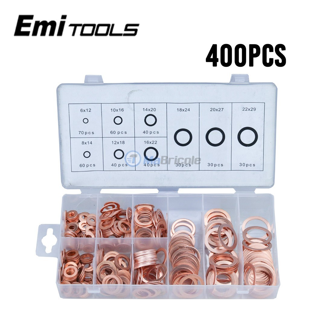 Kit De 100 Joints/rondelles En Cuivre Pour électricité Et Plomberie - Neuf - Origine Japon