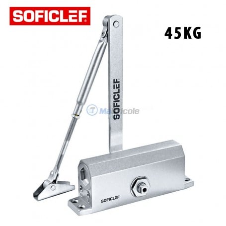MaBricole | SOFICLEF | Fermes portes | Ferme-Porte Hydraulique 45Kg réversible droite et gauche SOFICLEF | FP-45