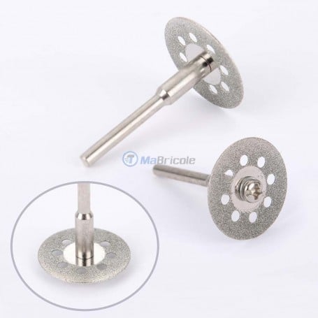 10 Disques Diamant 40 Mm Pour Coupe Précise | Mini Lames Pour Verre, Céramique, Pierres | Avec Mandrins - 3