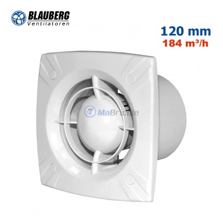 Extracteur d'air 120mm 184m³/h model Slim120 blanc BLAUBERG | Accessoires d'électricité | MaBricole Algérie