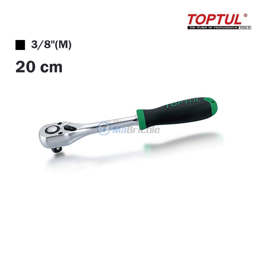 Bestgle Lot 3 Mini Clés à Cliquet Réversibles 1/4" 3/8" 1/2" - Ratchet Doigt Compact Acier