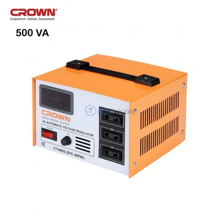 Stabilisateur électrique, régulateur de tension 500 VA entré 150-250V sortie 220V ± 3% CROWN | Convertisseur et stabilisateur | MaBricole Algérie