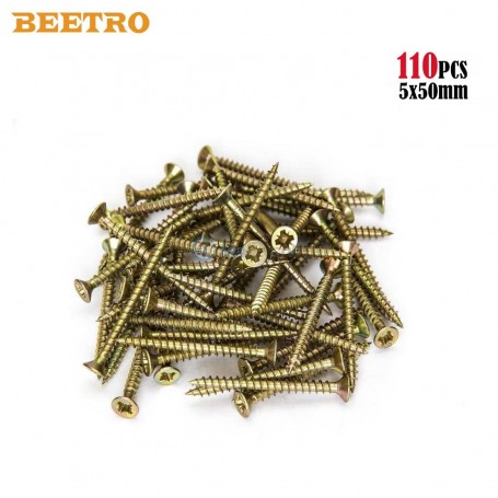 Vis à bois aggloméré 5*50mm 450g 110Pcs BEETRO | Autre accessoires | MaBricole Algérie