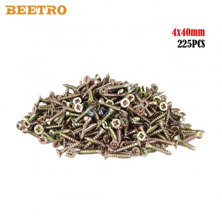 Vis à bois aggloméré 4*40mm 450g 225Pcs BEETRO | Autre accessoires | MaBricole Algérie