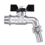 Robinet 1/4 de tour 1/2" 15/21mm en chrome bras Noir SMTOP | Outils de jardin | MaBricole Algérie