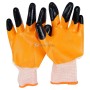 Ensemble de 12 paires de gants de protection orange en 58% de Nitrile et 42% de polyestère BEETRO | Protection des mains | MaBricole Algérie