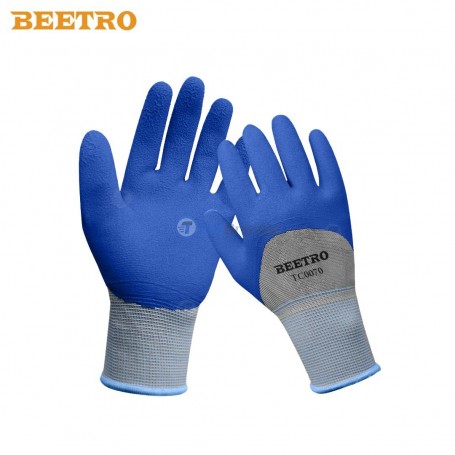 Gants de protection Bleu en 34% polystère et 66% latex BEETRO | Protection des mains | MaBricole Algérie