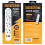 Multiprise avec interrupteur 2m 3 prises de terre 3 USB 2000W MAX WHITE BEETRO | Rallonge et multiprise | MaBricole Algérie