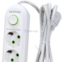 Multiprise avec interrupteur 2m 3 prises de terre 2 prises spéciale 3 USB 2000W MAX WHITE BEETRO |LA348-WHITE | Rallonge et multiprise | MaBricole Algérie