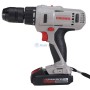 Perceuse visseuse sans fil grise et noire avec logo rouge CROWN et batterie lithium-ion 18V