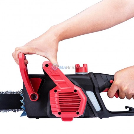 Tronçonneuse à Batterie Sans Fil 16 Pouces (40 Cm) VOERJIA - Moteur Brushless 2200W, 4 Batteries 4000mAh, Graissage Auto - Pour Bois, Bûches, Élagage - 3