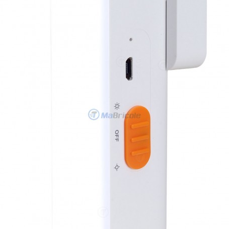 BRIMOREA Lampe Murale LED Rechargeable USB - 4 Couleurs Changeantes - Portable Ou Fixe - Idéale Chambre, Décoration, Jardin