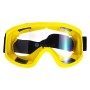 Lunettes de protection transparent anti buée, Anti-poussière étanche, monture Jaune , Bande réglable S-227-100JAUNE