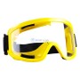 Lunettes de protection transparent anti buée, Anti-poussière étanche, monture Jaune , Bande réglable S-227-100JAUNE