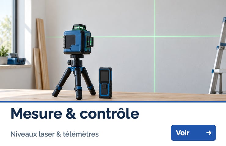 Mesure et contrôle : niveaux laser et télémètres